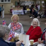 Young and old enjoy a royal knees-up