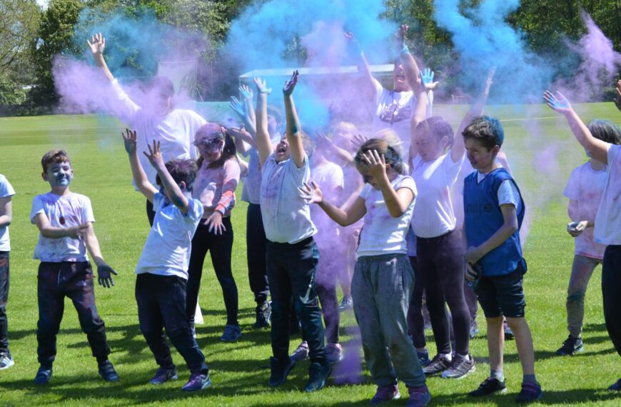 Clouds part for colourful school&hellip;