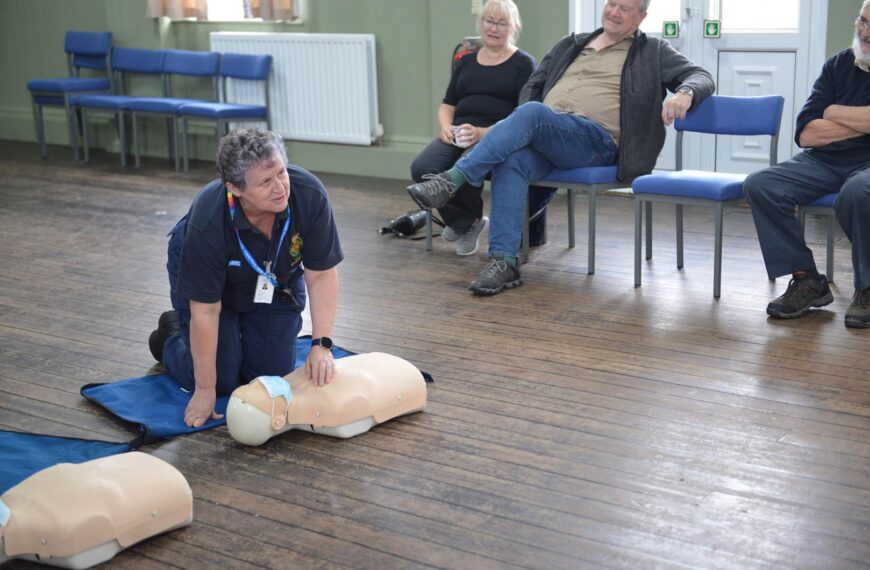 First aid sessions in memory…
