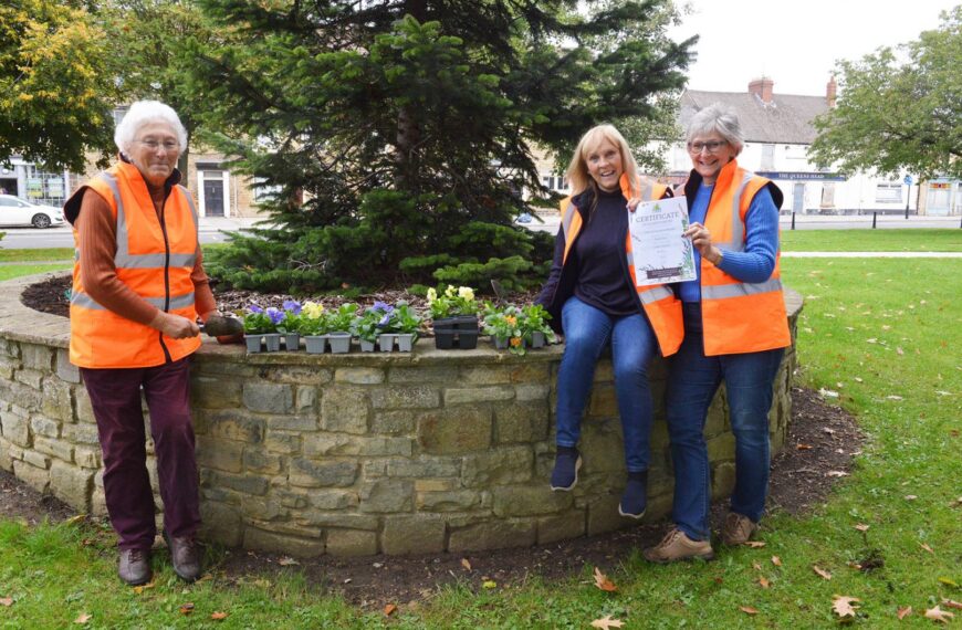 West Auckland in Bloom volunteers…