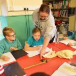 Pupils learn about life in Flintstone days