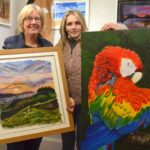 Felt landscapes and mixed media art goes&hellip;