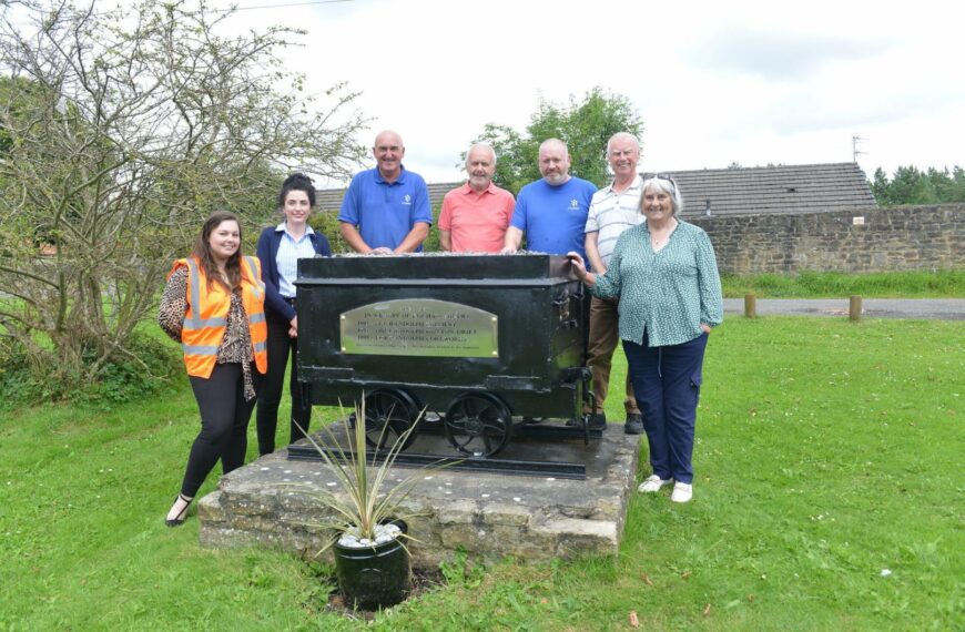 Landmark to village’s mining heritage is restored to former glory