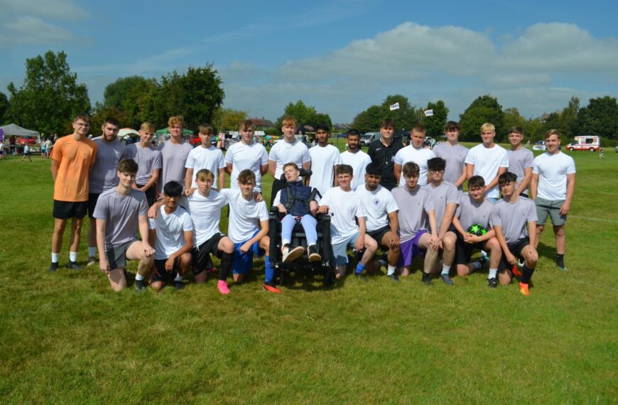 George joins his mates for fun day
