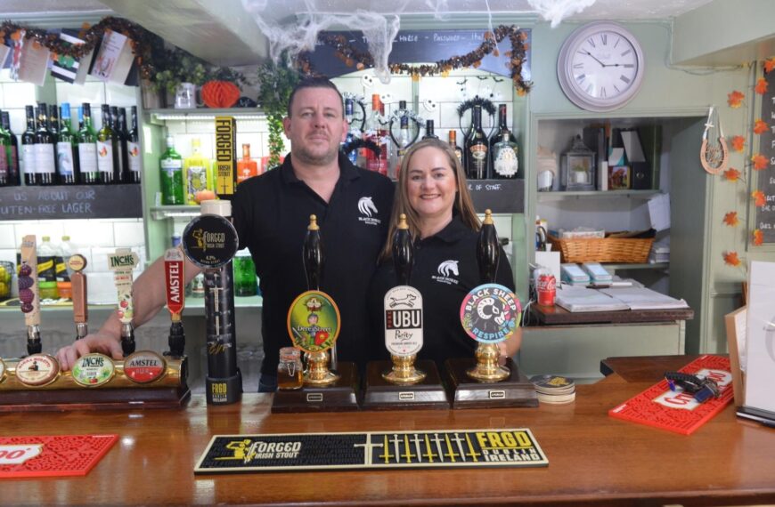 Couple raise a glass to new life in Ingleton… and its pub