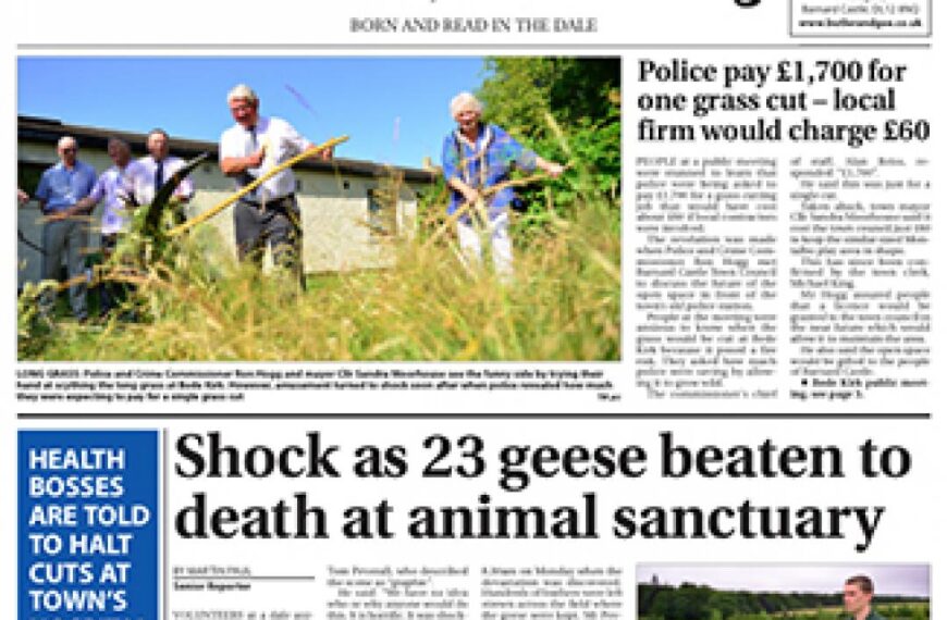 This week’s Teesdale Mercury: Shock&hellip;
