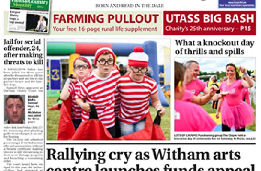 This week’s Teesdale Mercury includes&hellip;