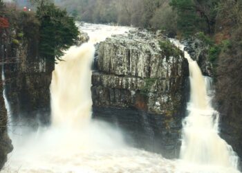 High Force Waterfall makes a splash