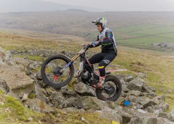 Richard Sadler takes top spot in motorcycle trial