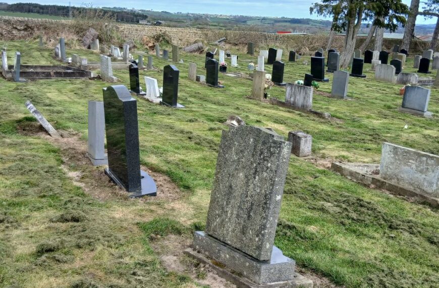 Sinking headstones spark cemetery concerns