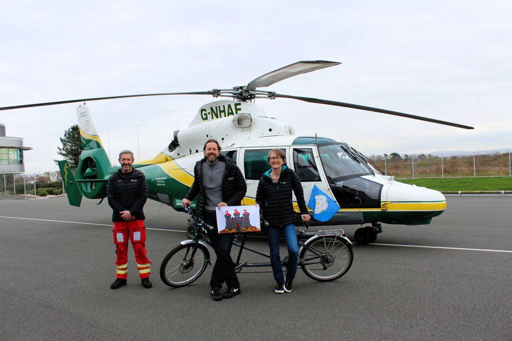 Couple’s epic bike challenge for Great North Air Ambulance Service
