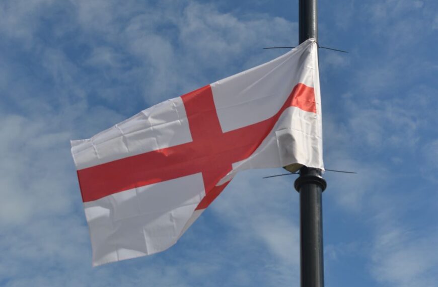 Row over English flags ‘lowering tone of village’
