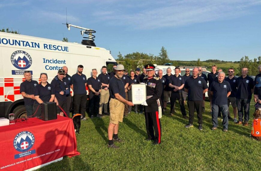 Royal honour for Teesdale and Weardale Search and Mountain Rescue Team