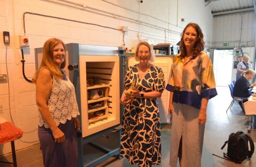 Potters firing on all cylinders with a new kiln