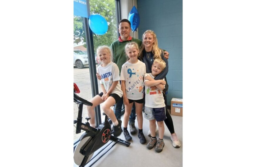 Georgina’s pedal power boost for diabetes charity